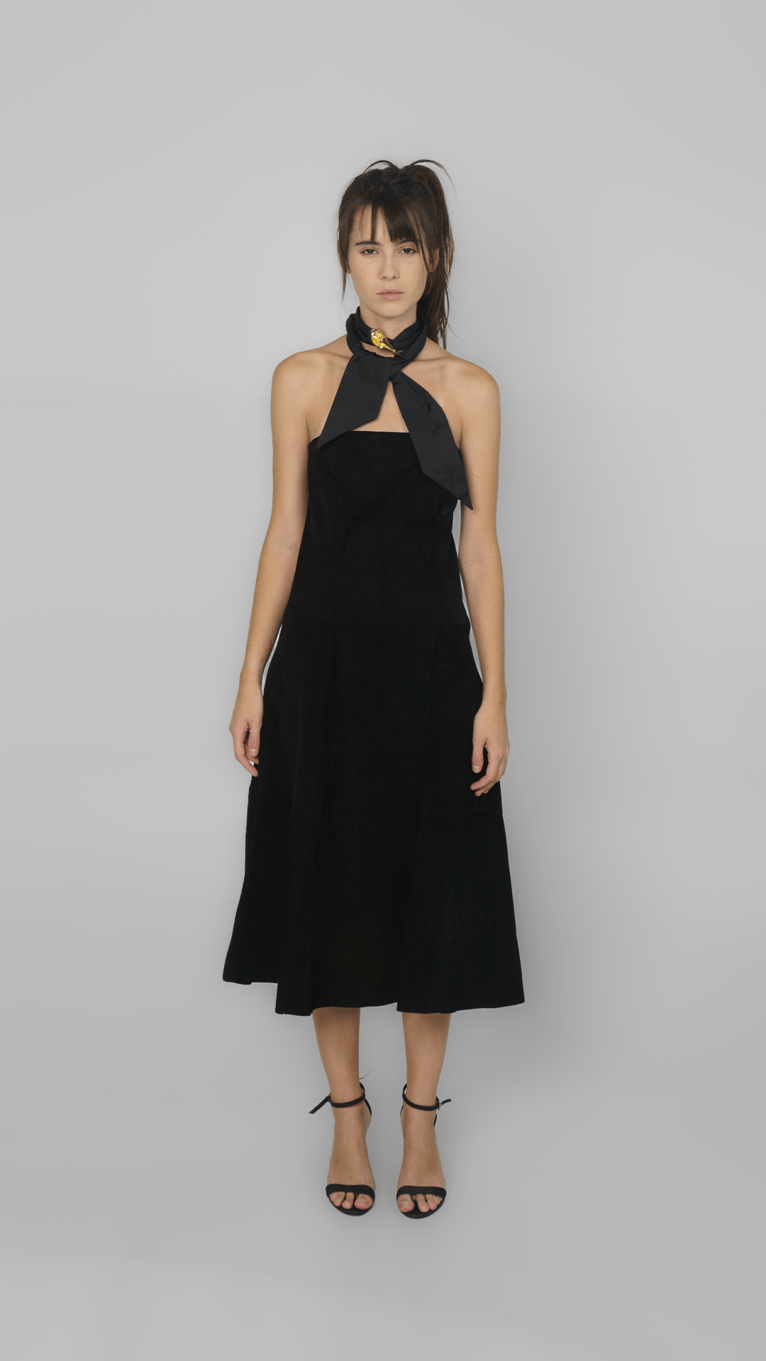 Vestido Preto Camurça TiG