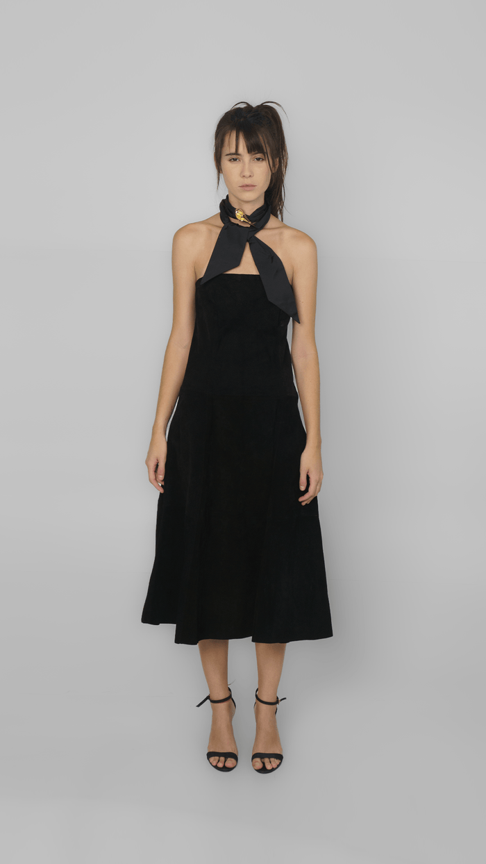 Vestido Preto Camurça TiG