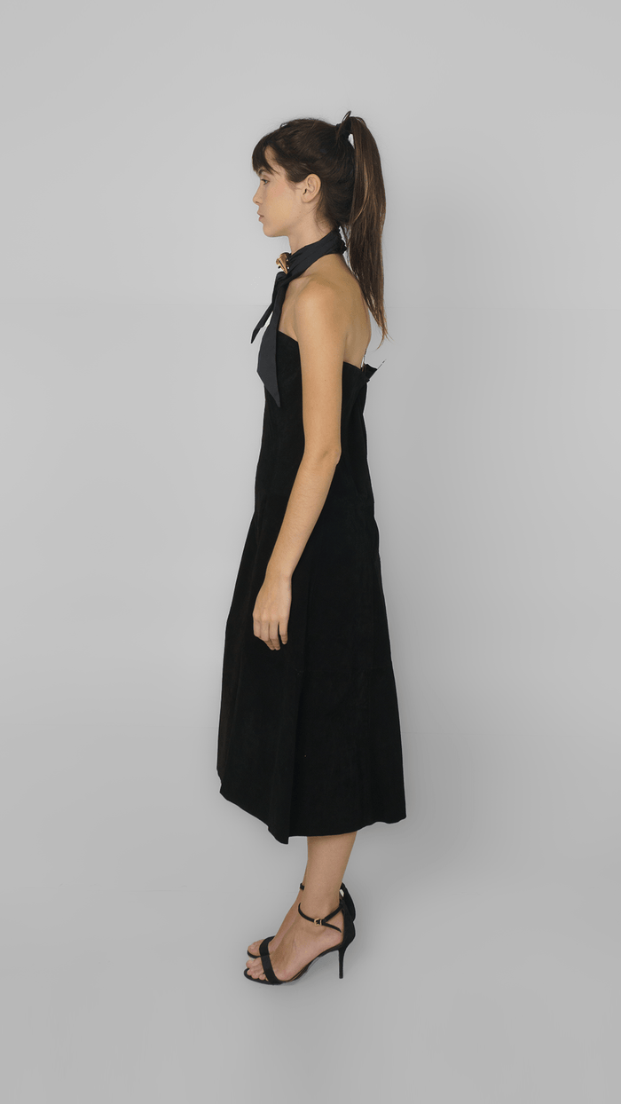 Vestido Preto Camurça TiG