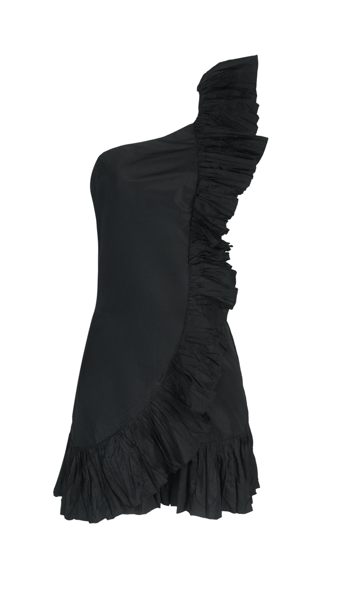 Vestido Preto Drapeado LTDA