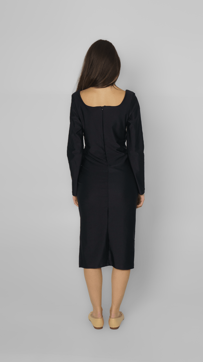 Vestido Preto Justo Garimpo Adda