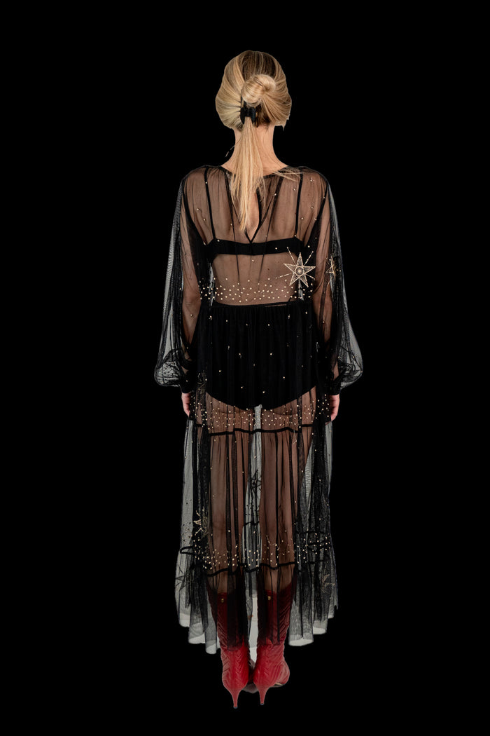 Vestido Preto Transparente Vestido H&M
