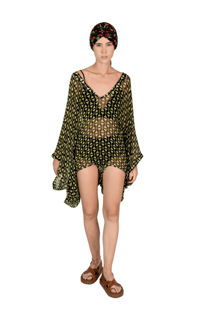 Vestido Verde Color Vestido Adriana Degreas